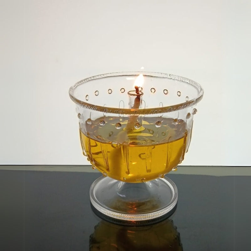 Akhand Diya with Glass Handi burn upto 36 Hrs