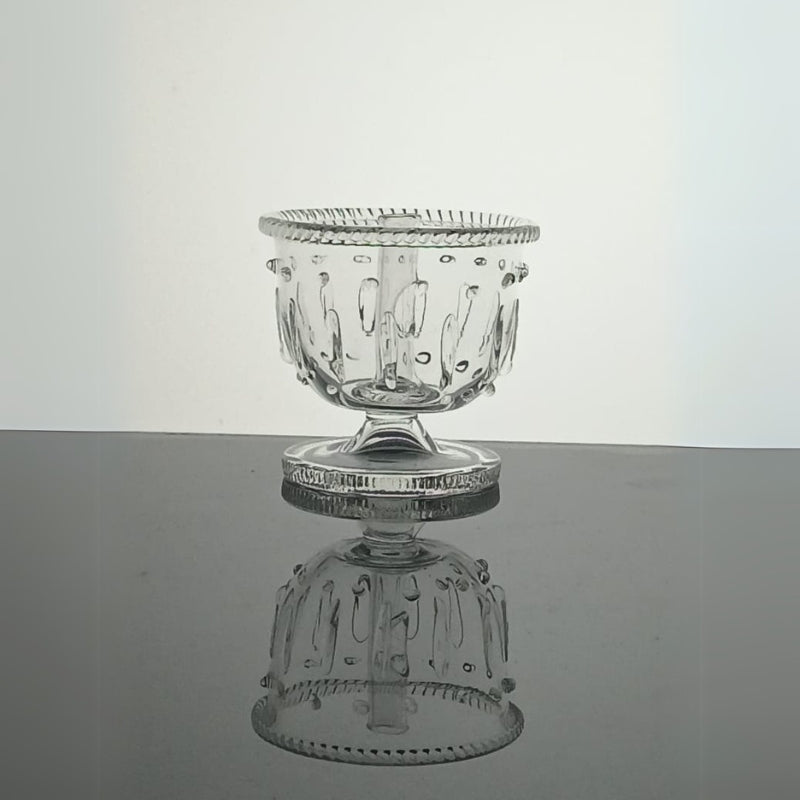 Akhand Diya with Glass Handi – Long-Lasting Oil Lamp (Burns Up to 4 Hours)